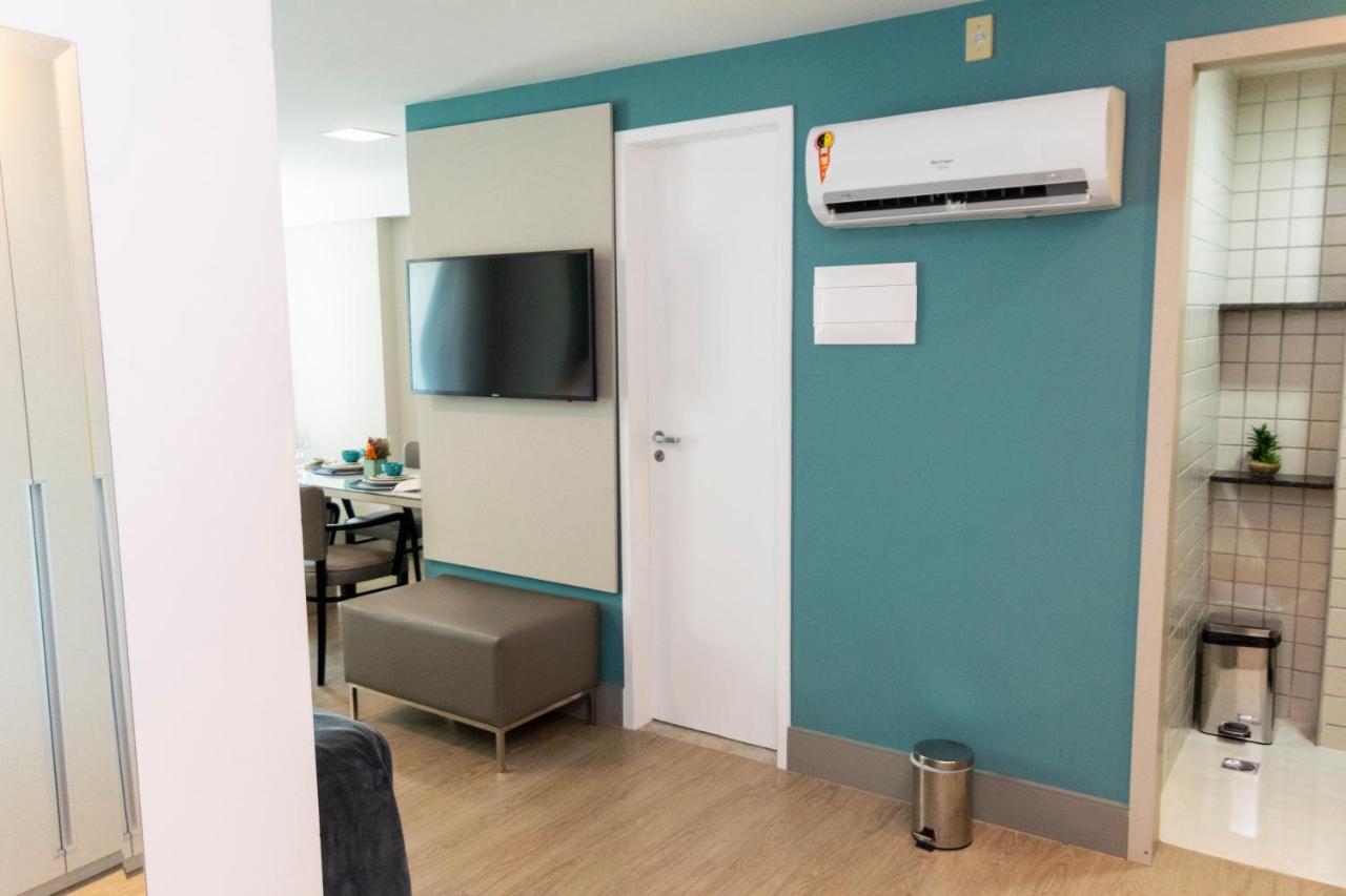 Апарт отель 2703 Flat Beira Mar Av Boa Viagem Com Cozinha Ресифи Экстерьер фото